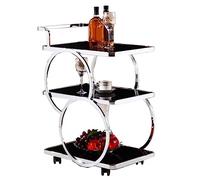 MEVZHH Carros, Almacenamiento de Carros Rodantes Carro de Estilo Europeo de 3 Nibebidas Y Camiones de Alimentos Carro de Té Del Dormitorio Carro de Comedor Del Lado Del Hogar Carro de Utilidad Del Car