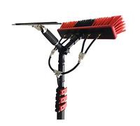 MEVZHH Cepillos, 3.6M-10.8M Kit de Limpieza de Ventanas, Limpieza Del Panel Fotovoltaico Solar, 3 en 1 Herramienta de Lavado para Ventanas Altas Interiores/Exteriores, 7.2 M / 23.6 Ft/5.4 M/17.7 Pie