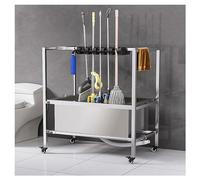 MEVZHH Drain Rack Scolmop Mobile Scole Scolforniture Di Pulizia Carrelli Su Ruote Scolbucket Organizzatore Di Strumenti Da Giardino Scolarmadio Di Stoccaggio Scolbagnater Housek/Colore/81Cm-10Slots 1