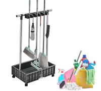 MEVZHH Drain Rack Scolp Mop Mobile Scolp E Scolp Forniture Di Puliziar Pulizia Scolp Bucket Pulizia Csu Ruote Organizzatore Di Strumenti Da Giardino Scolumbrella Stand/Colore/16 Slot 20 Ganci