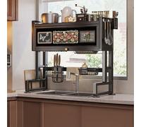 MEVZHH Dranadores de Platos, Dranador de Platos Sobre el Fregadero Estante de Almacenamiento de Platos de Cocina Acero Al Carbono de Impresión Simple Ideal para Almacenamiento en Cocina/a/75 Cm/29 Pul