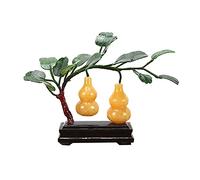 MEVZHH Flores Artificiales, Plantas Artificiales Jade Bonsai Árbol de Dinero Gourd Plantas Enetas Buena Suerte Bonsai Decoración de la Oficina Del Hogar Buenos Regalos para Mamás Y Amigos Árbol de Sim