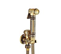MEVZHH Grifos, Grifo Toilet Hand Held Bidet Kit de Pulverización con Latón Cierre de la Válvula Estilo Europeo Todo Broncea de Pulverización Bidet Mop Piscina Toilet Flusher Presente
