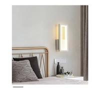 MEVZHH Iluminación Del Dormitorio Y la Escalera de la Pared Moderna Minimalista, Accesorio Elegante Junto a la Cama para la Entrada, Fondo Contemporáneo/Bianco/Bianco