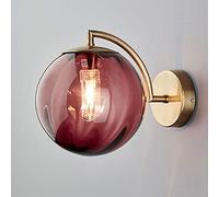 MEVZHH Lámparas de Pared, Accesorio de Pared de Globo de con Costillas de 15 cm Modernos - Sconce Interior Elegante para Dormitorio, Sala de Estar, Isla de Cocina, Bar Y - E27 Compatible, Bombilla No