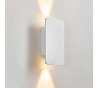 MEVZHH Lámparas de Pared, Modern Led Wall Sconce - 6W Cepillado de Aluminioba Abajo Luminaria para Dormitorio, Pasillo Y Escaleras -Malista 3000K Lámpara de Pared Decorativa Blanca Cálida/Blanco