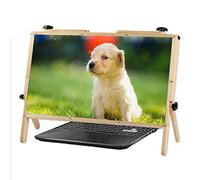 MEVZHH Lupas, 22 Pulgadas Lupa de Pantalla de Computadora Portátil, Lupa de Vídeo de Juego, Lupa 5X Súper Clara, Amplificador de Vídeo Móvil 3D Hd, 22In/Marrón