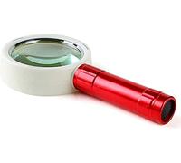 MEVZHH Lupas, Magnifyiglass con Luz 10X Lente Hd con Mano Iluminada con 10 para Readicrafts Lupa de Reparación