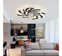 MEVZHH Luzes de Ventilador de Techo con Control Remoto Silencioso 6 Velocidad Modernos Ventiladores de Techo con Lámparas, Led Reversible Invierno/Verano Función Ventilador Luz Techo para Sala de Es