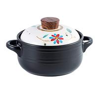 MEVZHH Macetas, Cacerola Multifunción Esmaltado Hierro Fundido Tapa Antiadherente Moderna Horno Tapa Deeta con Anillos de Goteo Plato de Cacerola Seguro/4,5 Litros