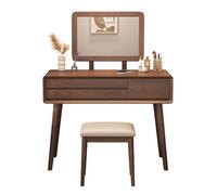 MEVZHH Maquillaje Moderno Conjunto de Vanidad Espejo Elegante Mesa de Vestir Taburete Del Dormitorio Muebles Elegantesos para la Belleza Y la Nización/Noi*/100 * 40 * 76 cm