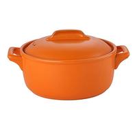 MEVZHH Ondas, Cerámica de la Asalla, Onda de Arroz Con, Conjunto de Platos de Asalla Rectangular Cubierto, Pans de Lasaña con Tapa para Cocinar, Plato para Hornear con Tapa para la Cena, Cocina/Naranj