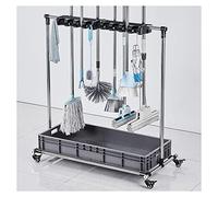 MEVZHH Pavimento Mobile In Piedi Mop Genzuola Titolare Strumento Di Pulizia Commerciale Carrello Forniture Di Pulizia Organizzatore Giardino Garage Strumento Rack Stoccaggio Forniture Di Pulizia