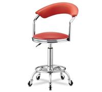 MEVZHH Silla de Oficina de Cuero Ergonómica Giratoria Salon Rollistool Back Multipurpose Spatoo Artistas de Maquillaje Asientos Cómodos de Escritorio/A3