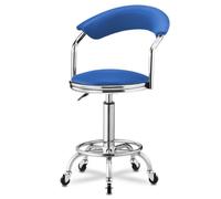 MEVZHH Silla de Oficina de Cuero Ergonómica Giratoria Salon Rollistool Back Multipurpose Spatoo Artistas de Maquillaje Asientos Cómodos de Escritorio/A4