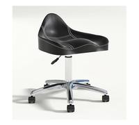 MEVZHH Sillino Ergonómico Taburete Ruedas de Altura Ajustable Hidráulico Rodante Dental Salón de Bellezauaje Estudios Oficina en el Hogar Cómodo Diseño de Asiento/Negro
