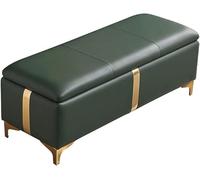 MEVZHH Taberno Otomano con Almacenamiento Taberno de Sofá Taberno Rectangular de Extremo de Almacenamiento Taberno de Cambio de Zapato de Entrada de Casa Taberno de Almacenamiento de Sofá/Verde Oscuro