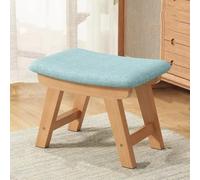 MEVZHH Taburete de Tela Creativa Hogar Taburete de Mesa de Té de Madera Sólida Moderna Banco de la Sala de Estar Muebles de Acento Funcionales Elegantes Cualquier Espacio/Estilo B 1