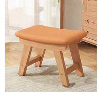 MEVZHH Taburete de Tela Creativa Hogar Taburete de Mesa de Té de Madera Sólida Moderna Banco de la Sala de Estar Muebles de Acento Funcionales Elegantes Cualquier Espacio/Estilo C 1