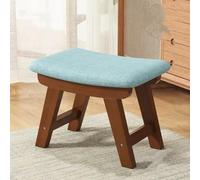 MEVZHH Taburete de Tela Creativa Hogar Taburete de Mesa de Té de Madera Sólida Moderna Banco de la Sala de Estar Muebles de Acento Funcionales Elegantes Cualquier Espacio/Estilo G 2