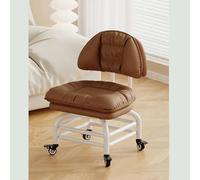 MEVZHH Taburete Rollilow Lazy Seat Backrest 3 Capa Mobile Taburete Ruedas Giratoriasiversalesas para Cocina de Oficina en el Hogar/Metales/Nivel D3