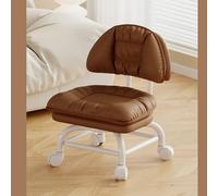 MEVZHH Taburete Rollilow Lazy Seat Backrest 3 Capa Mobile Taburete Ruedas Giratoriasiversalesas para Cocina de Oficina en el Hogar/Metales/Nivel A2