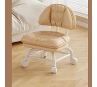 MEVZHH Taburete Rollilow Lazy Seat Backrest 3 Capa Mobile Taburete Ruedas Giratoriasiversalesas para Cocina de Oficina en el Hogar/Oro/Nivel D2