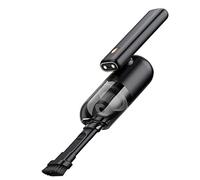 MEVZHH Ventiladores de Techo con Lámparas,Aspiradora Portátil Inalámbrica Myyingbin de Doble Propósito Llevó la Luz para el Coche Y el Hogar 180 ° Giratoria Y Plegable Aspiradora de Succión Fuerte,Neg