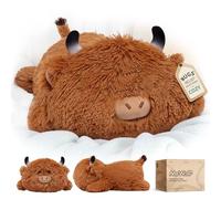 Mewaii Almohadas de Peluche Vaca Kawaii Juguetes Stitch Que Respira para Dormir Lindo Cojines de Peluche Animales para Niños