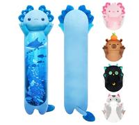 Mewaii Peluche Almohada Largo Azul Axolotl Kawaii 50CM Suave y Cómoda Peluche Salamandra Cojines de Felpa Cumpleaños Regalo para Bebe Niños Niñas