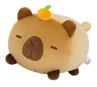 Mewaii Peluche Capibara con Sombrero de Naranja 20CM - Suave y Lindo Cojín de Peluche para Abrazar - Ideal para Niños, Regalo para Navidad, Cumpleaños y Más