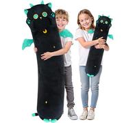 Mewaii Peluche de gato largo de 5 tamaños, 120 % extra relleno, almohada corporal gigante para niños, Kawaii con ojos grandes, animales de peluche, almohada grande y larga, regalo de felpa para niñas