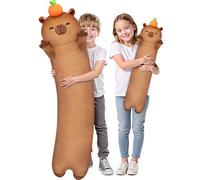 Mewaii Peluche Kawaii 50CM Capybara Almohada de Abrazando Juguetes de Animales Cojines Cumpleaños Regalo para Bebe Niños Niñas