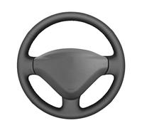 MEWANT Funda cosida para volante de coche para Peugeot 206 (206+/206 Plus) 2009-2012/207/207 CC/207 SW/Expert (Expert Tepee)/Partner/Partner Tepee/Citroen Berlingo/Jumpy/Fiat Scudo