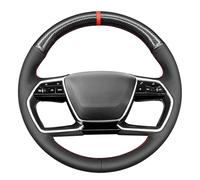 MEWANT Funda de volante cosida a mano para Audi A6 A7 A8 A8L S8 Etron 2019-2023, accesorios de volante para Audi A6 A7 A8 A8L S8 Etron 2019-2023