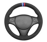 Mewant - Funda de Volante Cosida a Mano para Serie 1 E87 / E81 / Serie 1 / E88 / Serie 1 M E82 / Serie 3 E90 / E91 (Touring)/ E92 Coupé / E93 / X1 E84 / M3 E90 / E92