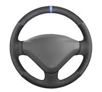 MEWANT - Funda de volante cosida para Peugeot 206 (206+/206 Plus) 2009-2012/207/207 CC/207 SW/Expert (Expert Tepee)/Partner/Partner Tepee/Citroen Berlingo/Jumpy/Fiat Scudo