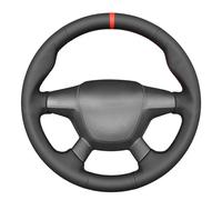 MEWANT Funda de volante negra cosida a mano para Ford Focus 2012-2014 / Escape 2013-2016 / C-MAX 2013-2018, accesorios para volante para Ford Focus