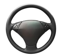 MEWANT Funda de volante para BMW E60 (Sedan) 530d 2003-2009 E61 (Touring) 2004 2005-2008 2009, hecha de piel de microfibra/volantes y accesorios para BMW E60 530d E61