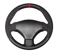 MEWANT Funda de volante para Peugeot 206 1998-2005/206 SW 2003-2005/206 CC 2004 2005/206 Cubierta del volante