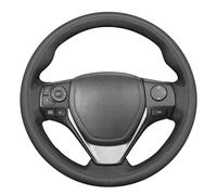 MEWANT Funda del Volante Cosida a Mano para Toyota RAV4 2013-2019/Corolla 2014-2019/Corolla iM (US) 2017-2018/Auris 2013-2016 Accesorios para el Volante