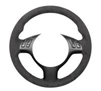 Mewant - Funda para Volante Cosida a Mano, Color Gris Oscuro, para BMW Serie 3 E46, Serie 5 E39 (2002-2005), M3 (2001-2006), M5 (2000-2003)