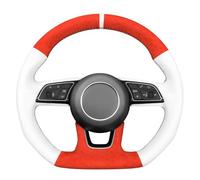 MEWANT Funda para volante cosida a mano para Audi A3 2017-2020/A3 Sportback e-tron 2017-2018/RS 3 2018-2020/RS 5 2018-2019/S3 2017-2020/S4 2018-2020/S5 2018-2020/S5 2017-2020/S5 2017-2020/S5 2017-2020