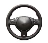 MEWANT Funda para Volante Cosida a Mano para BMW Serie 3 E46, Serie 5 2004-2005, E39 2002-2003, M3 2001-2006, M5 2000-2003