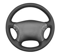 MEWANT Funda para volante cosida a mano para Clase C W203 2001-2007 / C32 AMG 2002-2003, accesorios de volante para Clase C W203