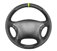 MEWANT Funda para volante cosida a mano para Clase C W203 2001-2007 / C32 AMG 2002-2003, accesorios de volante para Clase C W203