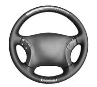 MEWANT Funda para volante cosida a mano para Clase C W203 2001-2007 / C32 AMG 2002-2003, accesorios de volante para Clase C W203