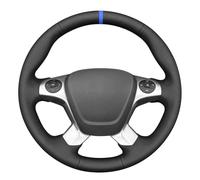 MEWANT Funda para volante cosida a mano para Ford Transit/Transit Cargo/Transit Chassis Cab/Transit Connect/Transit Cutaway/Transit Passenger/Transit Wagon 2014-2023