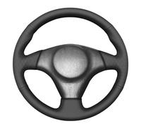 MEWANT Funda para volante cosida a mano para Toyota RAV4 1998-2003/Celica 1999-2006/Corolla 2003-2008/Matrix 2002-2008/MR2 1999-2007/Supra 1996-2002/Caldina 1997-2007-2007. 02