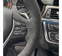 MEWANT Funda para volante de Alcantara perforada a mano para BMW F30 F31 F34 F20 F21 F22 F23 F32 F33 F34 F36